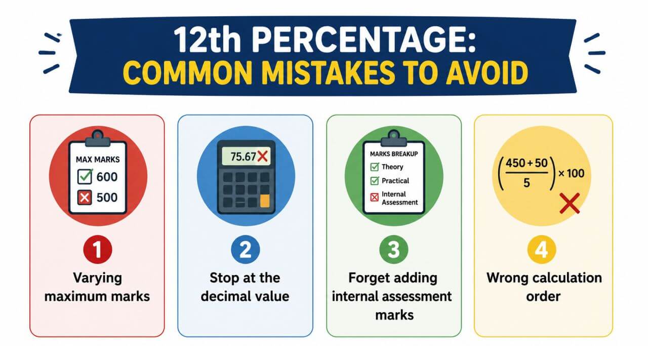 12th Percentage - Common Mistakes to Avoid