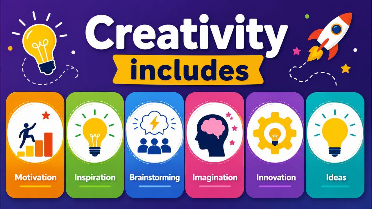 Creativity includes