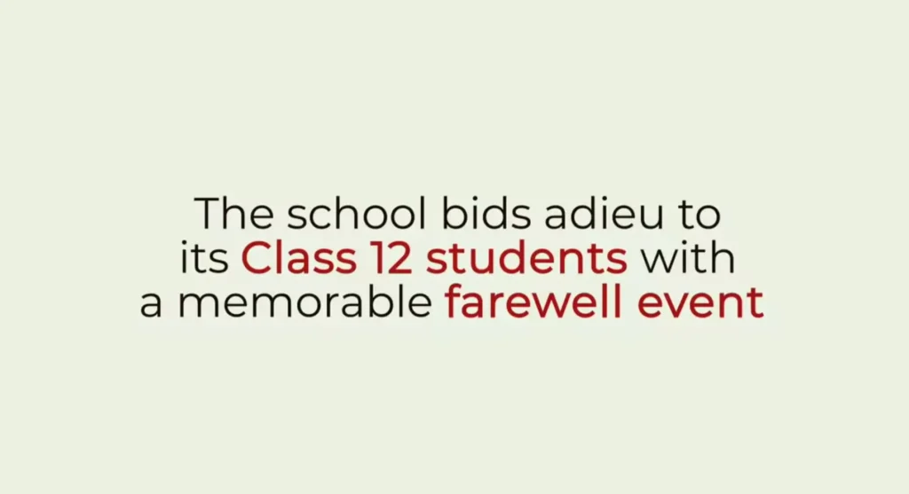 class 12th farewell event