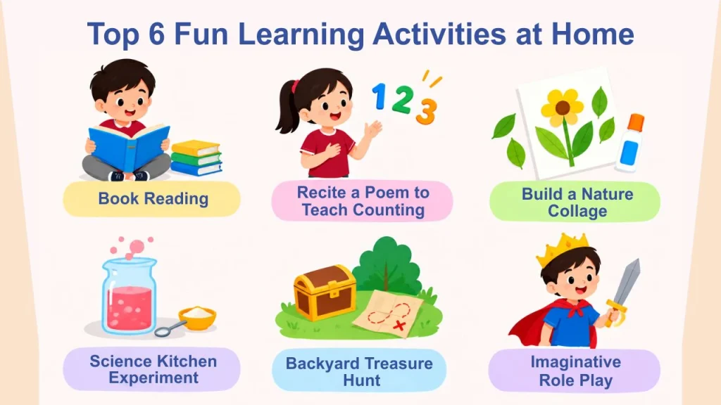 top 6 fun learning activities at home