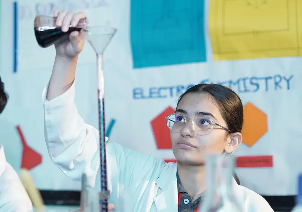 students in science p 4